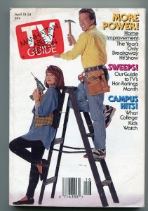 MAG: TV Guide-Home Improvement-Manhattan Cable TV Edition-April 1992-VG