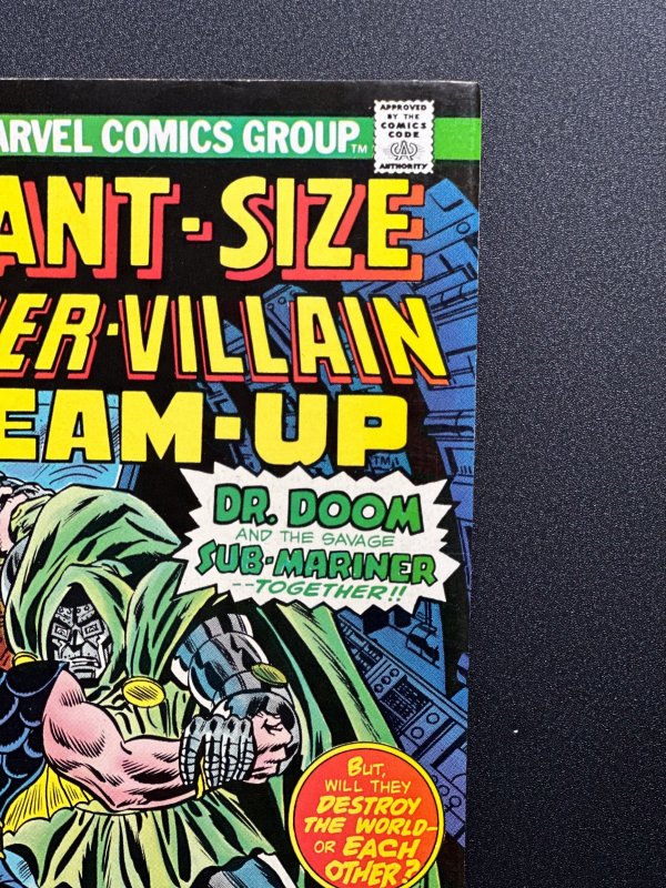 Giant-Size Super-Villain Team-Up #1 (1975) - [KEY] Dr. Doom & SM Team-Up VF+