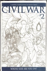 Civil War #2 Turner Sketch Cover (2006) Captain America