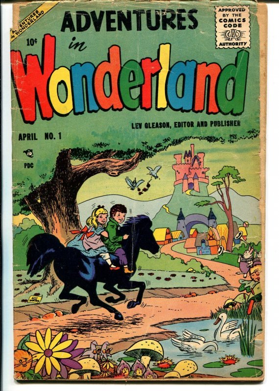 Adventures In Wonderland #1 1955-Lev Gleason-unusual concept-VG