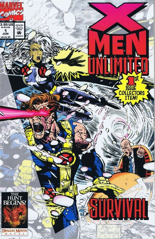 X Men Unlimited #1 ORIGINAL Vintage 1993 Marvel Comics