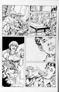 DEAN KOTZ Original Published Art, TRAILER PARK of TERROR #9 page 21,Zombies