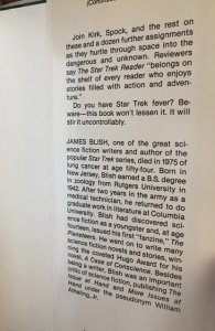 The star trek reader III,blish,1977, minor binding issue