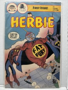 Vintage 1990 Herbie #1 Comic Book Fat Fury A+ Comics First Spider-Man Batman