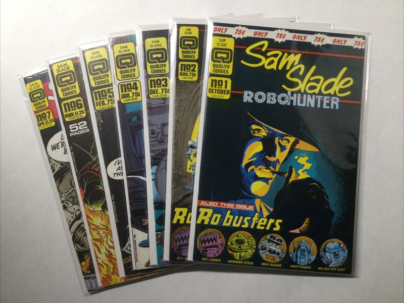 Sam Slade Robo Hunter 1 2 3 4 5 6 7 Lot Run Set Near Mint- Nm- 9.2 Quality Comic