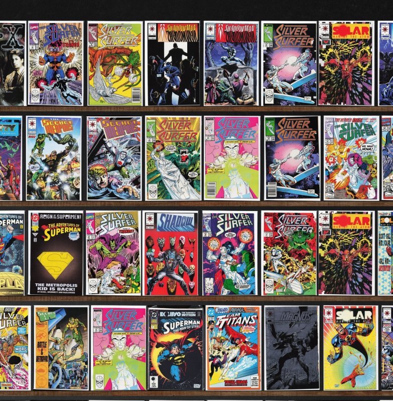 Huge Lot 150+ Comics with Silver Surfer, Shadowman, Secret Weapons & More!