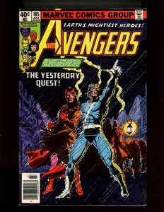 (1979) The Avengers #185 - THE YESTERDAY QUEST! (7.5/8.0)