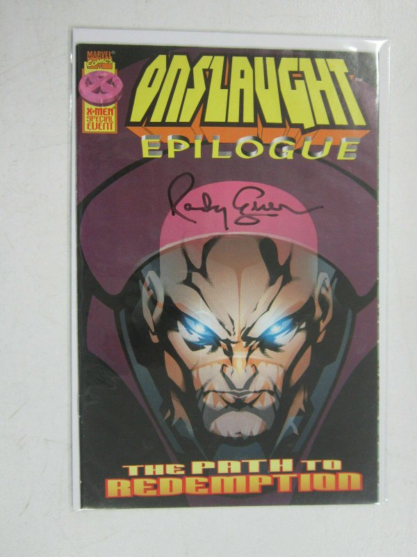 Onslaught Epilogue #1, 6.0 (1997) Signed B4 : Randy Green (Art)