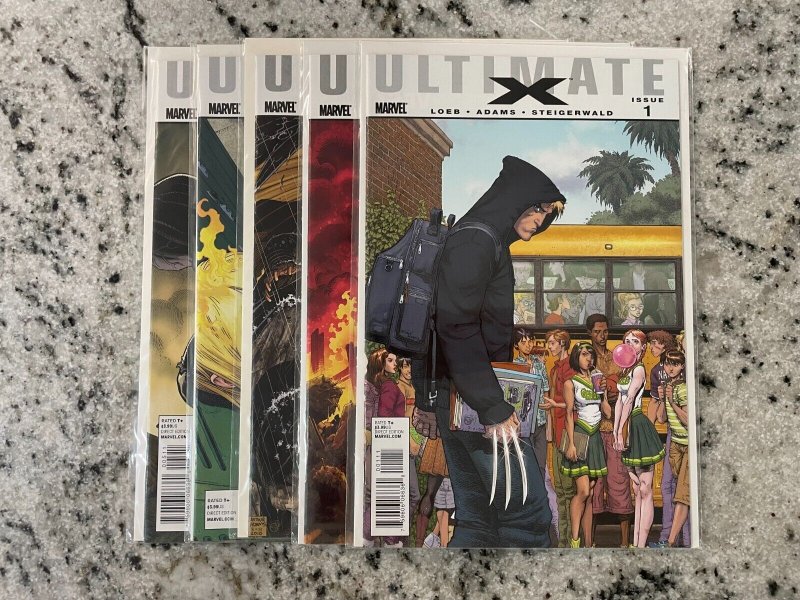5 Ultimate X Marvel Comic Books # 1 2 3 4 5 NM Wolverine Hulk X-Men Thor 2 CH24