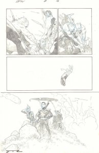 Secret Wars #7 p.4 Mister Sinister & Captain Marvel Carol Danvers by Esad Ribic