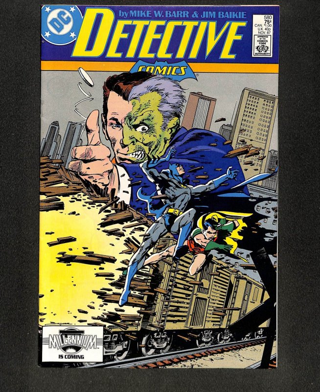 Detective Comics (1937) #580 Two-Face Cover!