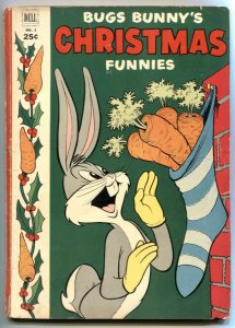 Bugs Bunny's Christmas Funnies #3 1952-DELL GIANT COMICS VG-