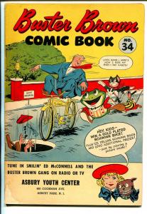 Buster Brown  #34 1940's-adventure-humor-Reed Crandall art-VG-