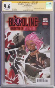 Bloodline: Daughter of Blade #2! Momoko Variant! CGC SS 9.6! Peach Momoko Sig!