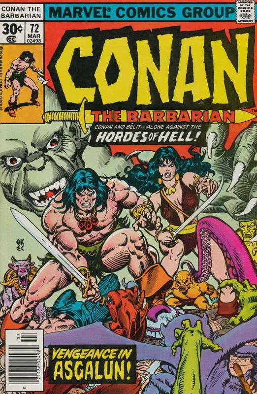 Conan the Barbarian #72 FN; Marvel | save on shipping - details inside