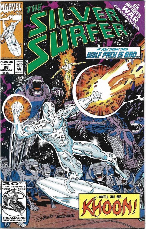 Silver Surfer #67 through 69 Direct Edition (1992)