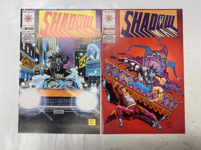 6 ShadowMan VALIANT comic books #16 17 22 23 24 25 32 KM34