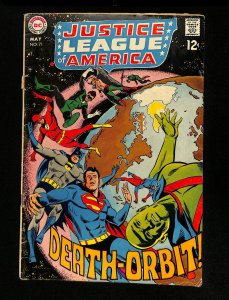 Justice League Of America #71 Martian Manhunter leaves Earth!