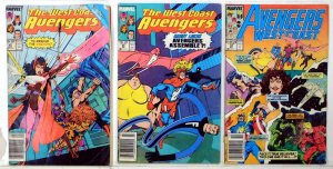 West Coast Avengers Lot 3 #43, 46, 49 1989 Marvel Newsstand Scarlet Witch Comics