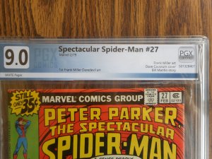 Peter Parker The Spectacutar Spider-Man # 27 1st Frank Miller on DaredevilWOW!