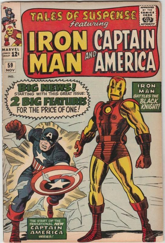 Tales of Suspense #59 (Nov-64) FN/VF Mid-High-Grade Iron Man, Captain America