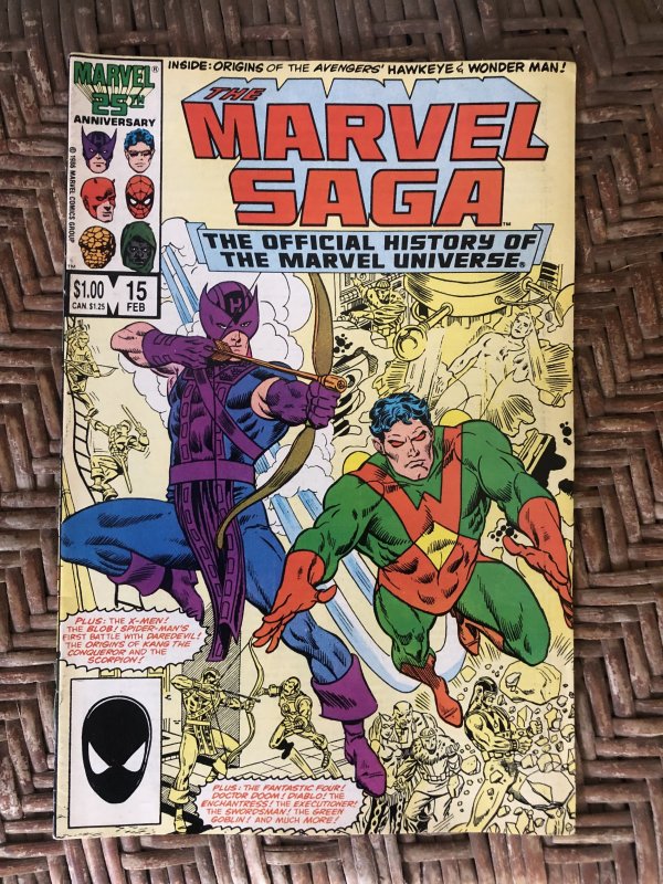 The Marvel Saga The Official History of the Marvel Universe #15 (1987)