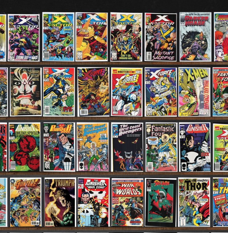 Huge Lot 150+ Comics with X-Factor, Racer X, The Punisher, X-Force & More!