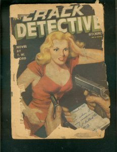 CRACK DETECTIVE STORIES PULP-MAY 1945-TW FORD-GOOD GIRL FR