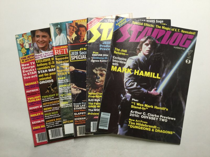 Starlog 65 69 80 93 99 101 Star Wars Magazine Lot Very Good 4.0 Starlog Magazine