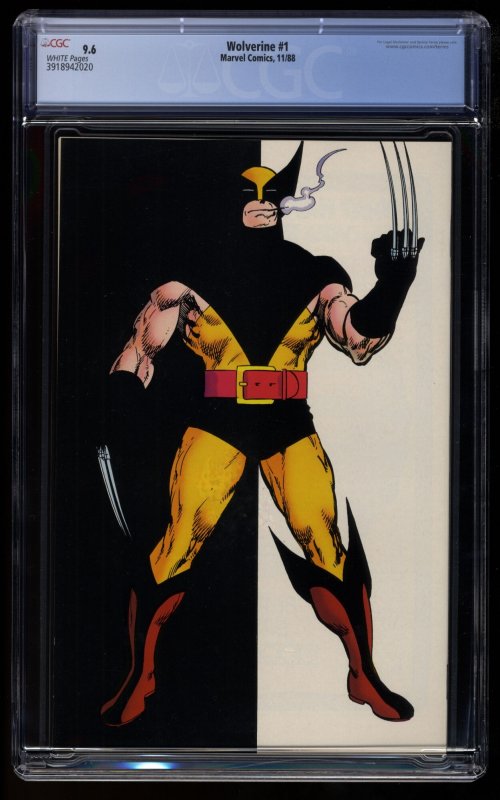 Wolverine (1988) #1 CGC NM+ 9.6 White Pages 1st Patch!