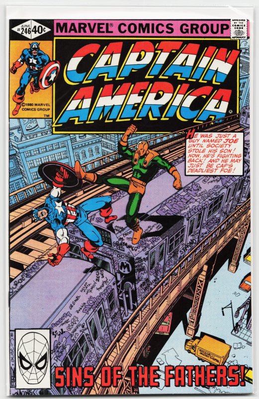 Captain America #246 (1980) Captain America, Mark Jewelers insert missing
