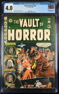 VAULT OF HORROR #20 CGC 4.0 1951 PRE-CODE HORROR EC COMICS