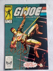 GI Joe A Real American Hero #21 - silent issue - 1st Stormshadow - 1984 - VF