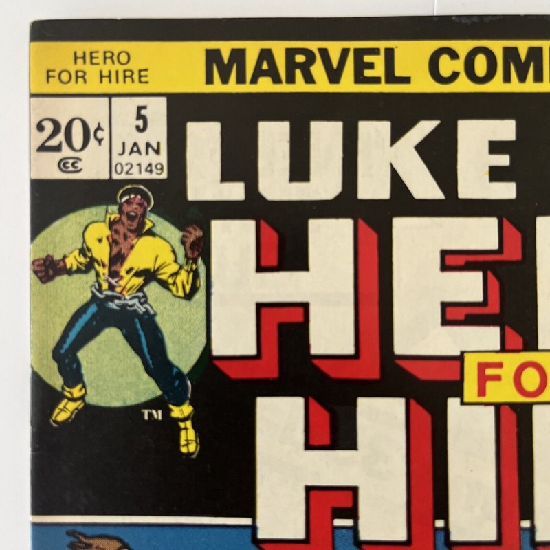 Luke Cage, Hero For Hire #5 Marvel Comics 1973 1st App. Black Mariah Power Man