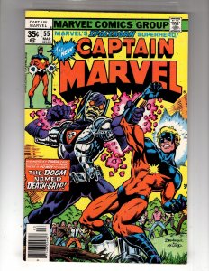 Captain Marvel #55 (1978) THE DOOM NAMED DEATH-GRIP! Bronze MARVEL / EC#2