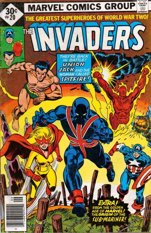 Invaders #20B VG ; Marvel | low grade comic World War Two Superheroes