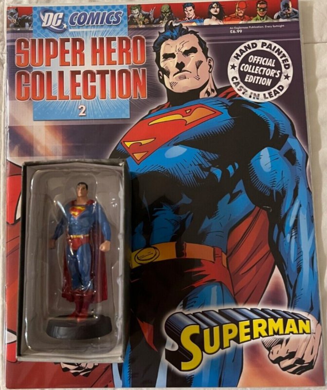 Eaglemoss Classic DC Lot of Five Figurines/Four Magazines E2