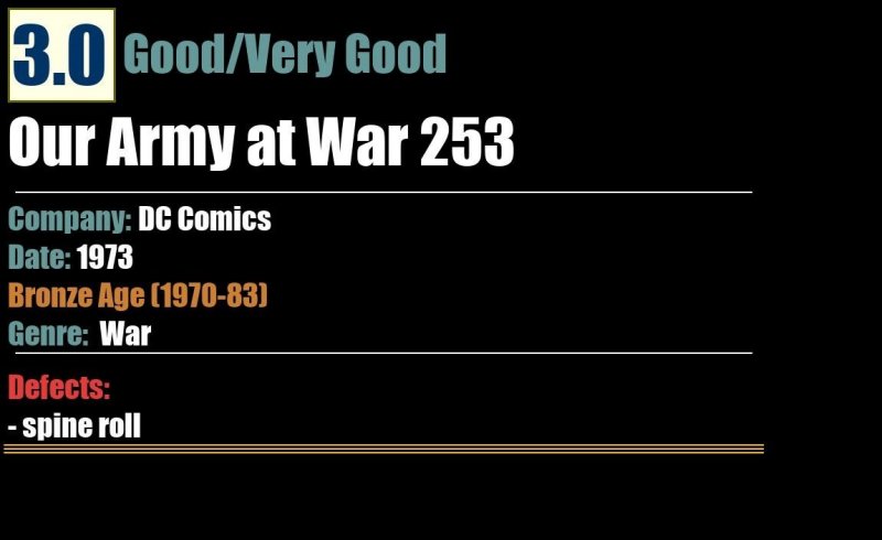 Our Army at War 253 (1973) GD/VG Bronze Age DC War Comics