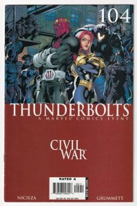 Thunderbolts #104 September 2006 Marvel Civil War