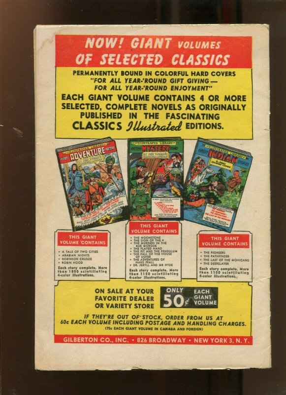 CLASSICS ILLUSTRATED #69 (4.0) AROUND THE WORLD IN 80 DAYS! 1950