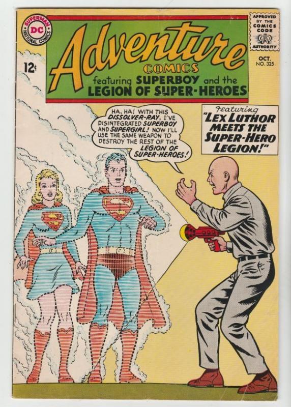 Adventure Comics #325 Superman strict FN+ 6.5 High-Grade    Appear- Supergirl