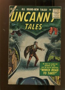 UNCANNY TALES #42 (4.5) WHICH ROAD TO TAKE! 1956