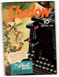 PULP:  SHADOW 1941 SEPT 15-Pulp Magazine-Graves Gladney