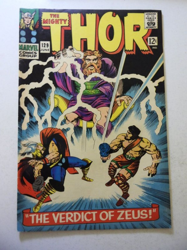 Thor #129 VG+ condition moisture stains