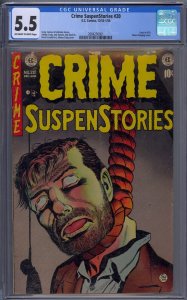 CRIME SUSPENSTORIES #20 CGC 5.5 CLASSIC HANGING COVER USED IN SOTI JOHNNY CRAIG