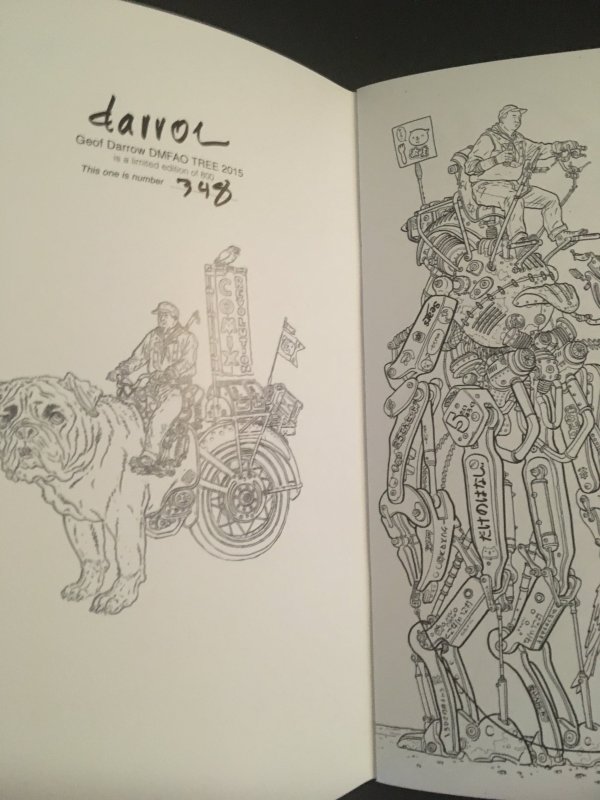 GEOF DARROW DMFAO TREE 2015 Sketchbook, Signed #348/800