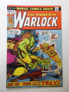 Warlock #4 (1973) GD+ Condition centerfold detached