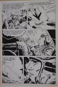 Original art, TIGER MIG alley, War, Recon, pg 5, 10.5x15.5, 1975, Jet fighter