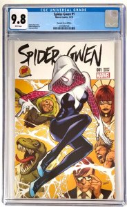 SPIDER-GWEN #1 DF EXCLUSIVE GREG LAND COVER CGC 9.8.