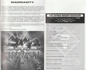 Barbarians PlayStation 2 Video Game